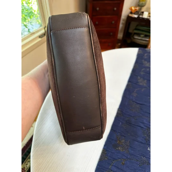 Gucci Brown Suede Bamboo Handle Bag w/ Shoulder Strap - Picture 9 of 16